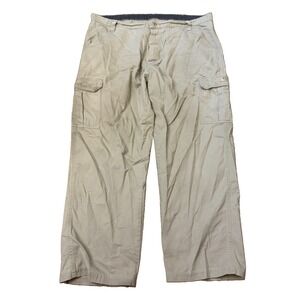 Wrangler Cargo Pants Mens 38x30 Gray Cotton Heavy Straight Leg